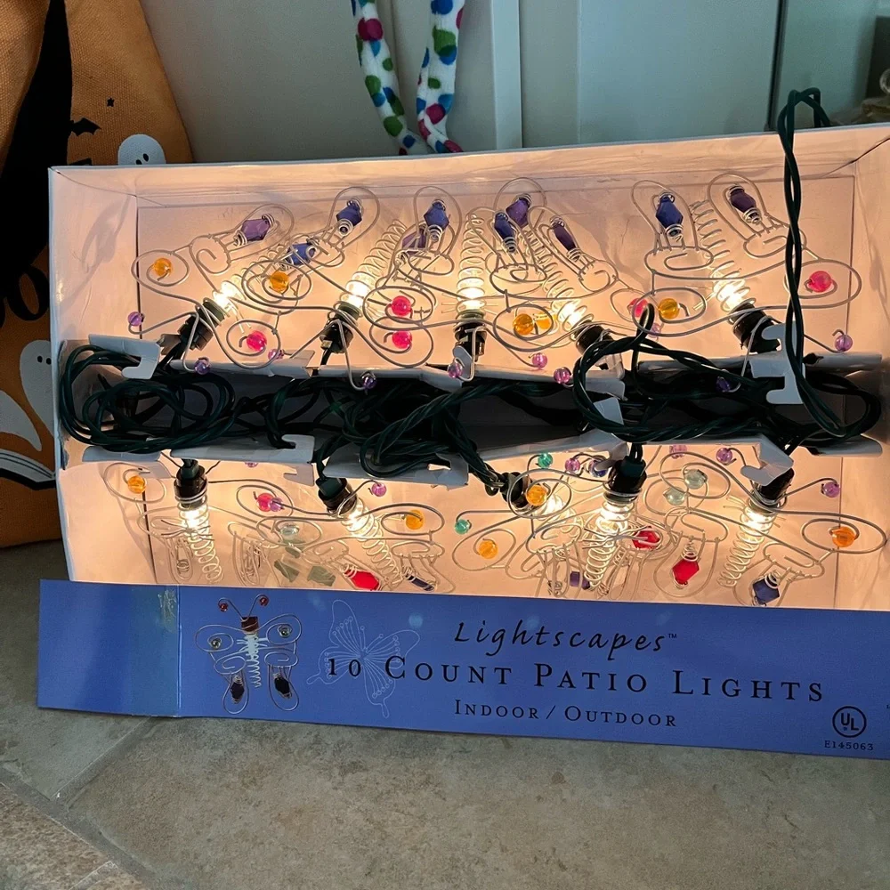 Lightscapes 10 count butterfly patio lights